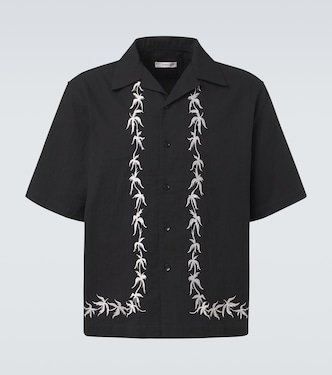 Embroidered bowling shirt | Commas