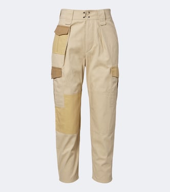 Renzae patchwork cotton cargo pants | Marant Etoile