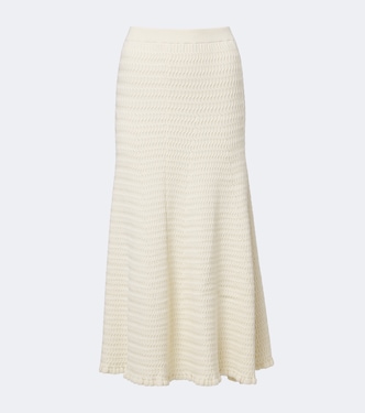 White Label Magnolia knitted midi skirt | Proenza Schouler