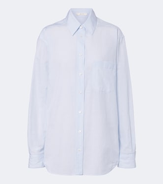 Gavina cotton chambray shirt | The Row