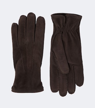 Suede and cashmere gloves | Thom Sweeney