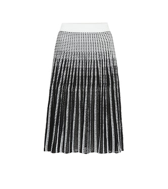 Striped stretch-knit midi skirt | Simkhai