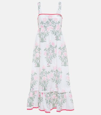 Robe midi en coton à fleurs | Juliet Dunn