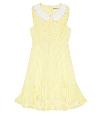 Floral guipure lace dress | Self-Portrait Kids