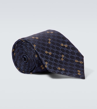 Horsebit silk tie | Gucci