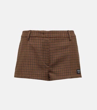 初剪羊毛西装短裤 | Prada