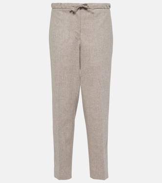 Pantalon droit raccourci en laine | Jil Sander