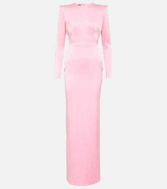 Robe longue Daley en crêpe de satin | Alex Perry