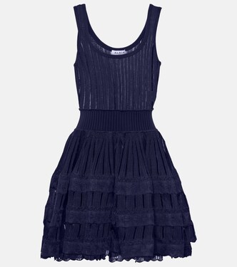 Minikleid aus Rippstrick | Alaïa