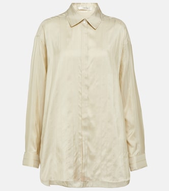Nomoon jacquard silk poplin shirt | The Row