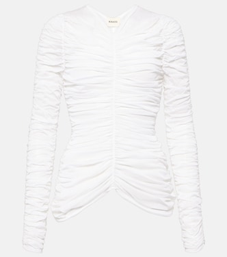 Haven ruched silk-blend top | Khaite