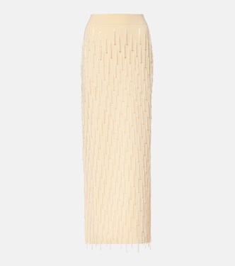 Depois embellished jersey maxi skirt | Galvan