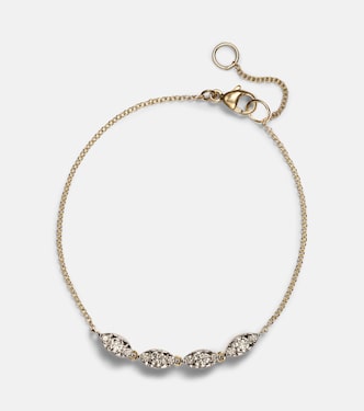 Muse 10kt gold bracelet with diamonds | Stone and Strand