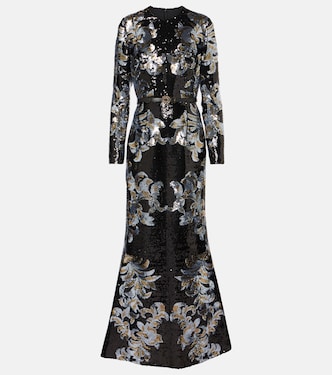 Printed sequined gown | Elie Saab