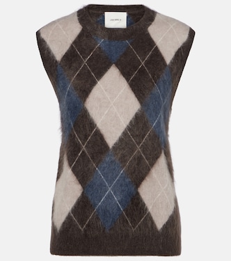 Yasmin Argyle cashmere sweater vest | Lisa Yang