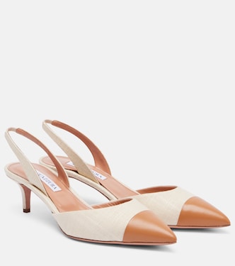 Slingback-Pumps Milanese 50 mit Leder | Aquazzura