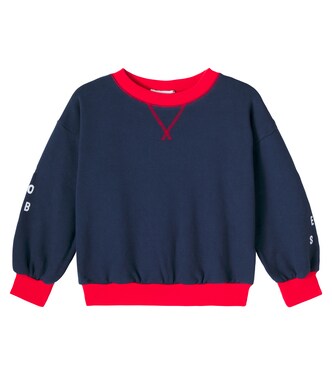 Logo colorblocked cotton sweatshirt | Bobo Choses