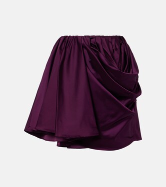 Draped miniskirt | Ganni