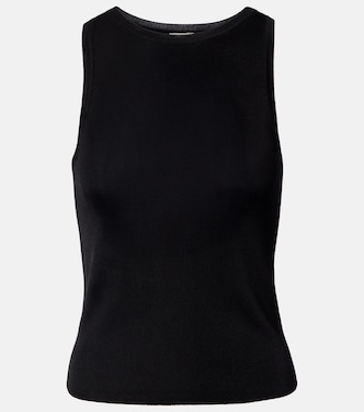 Ribbed-knit jersey tank top | Saint Laurent