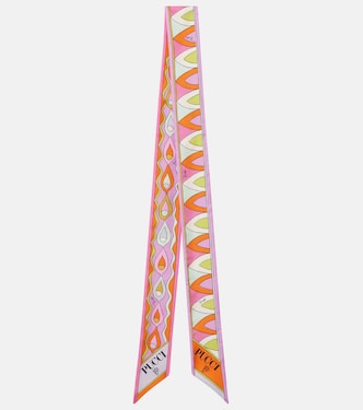 Pañuelo de sarga de seda estampada | Pucci