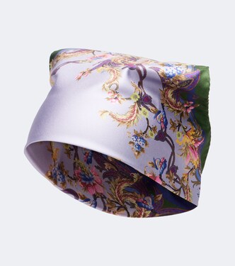 Printed silk twill scarf | Etro