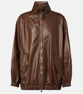 Monili leather jacket | Brunello Cucinelli
