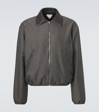 Intrecciato wool and mohair blouson jacket | Bottega Veneta