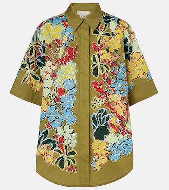 Solstice floral cotton-blend shirt | Alémais