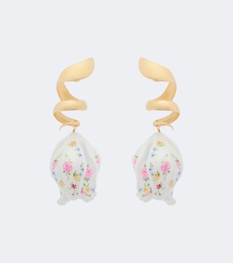 Pendientes largos Chloé Bloomcraft florales | Chloé