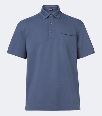 Cotton piqué polo shirt | Zegna
