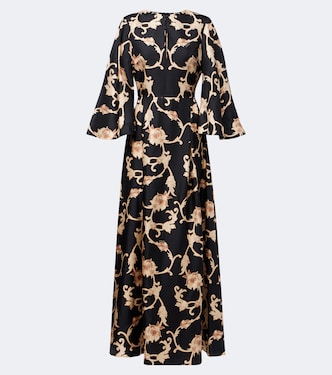 Belle printed silk twill kaftan | La DoubleJ