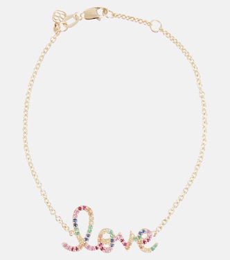 Love 14kt gold bracelet with diamonds | Sydney Evan