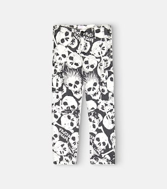 Printed cotton cargo pants | ERL Kids