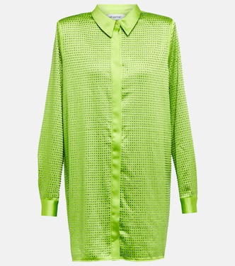 Verziertes Hemd aus Satin | Self-Portrait