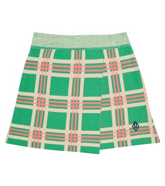 Lynx checked cotton skirt | The Animals Observatory