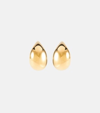 Drop gold-plated sterling silver earrings | Bottega Veneta
