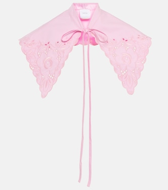 Col en coton à broderies anglaises | Patou