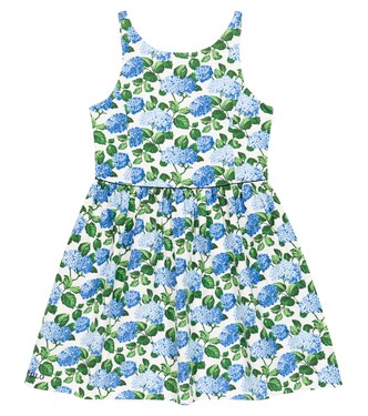 Floral cotton-blend piqué dress | Polo Ralph Lauren Kids