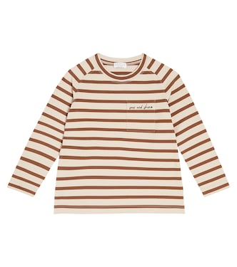 Cotton-blend jersey T-shirt | Brunello Cucinelli Kids