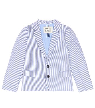 Striped cotton seersucker blazer | Scotch & Soda Kids