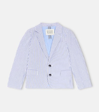 Striped cotton seersucker blazer | Scotch & Soda Kids