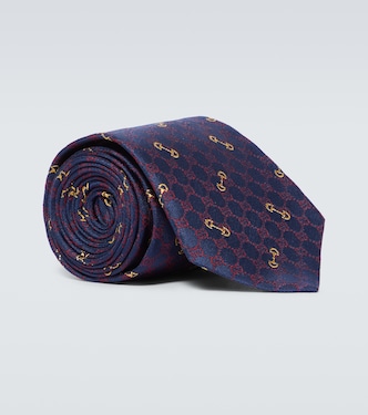 GG silk jacquard tie | Gucci