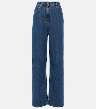 High-rise wide-leg jeans | Valentino