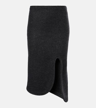 Padded high-rise wool pencil skirt | Victoria Beckham