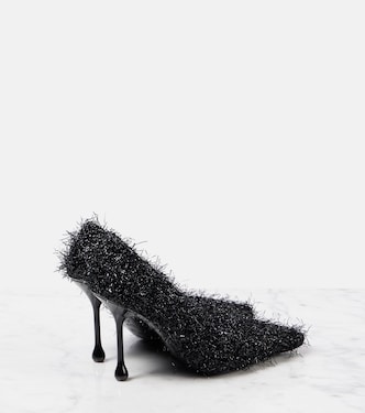 Ixia 95 tinsel pumps in black - Jimmy Choo | Mytheresa
