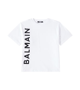 Logo cotton jersey T-shirt | Balmain Kids