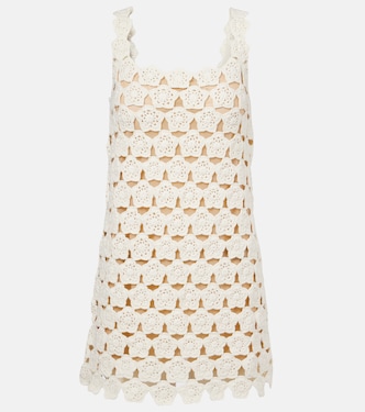 Robe Hoya en crochet de coton à fleurs | Staud