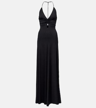 Gathered jersey open-back gown | Victoria Beckham