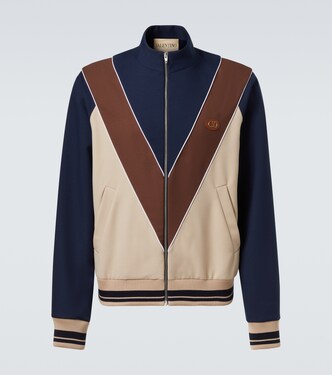 Colorblocked logo zip-up sweatshirt | Valentino