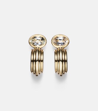 Ohrringe Pavillion aus 14kt Gelbgold (585/1000) mit Topas | Stone and Strand